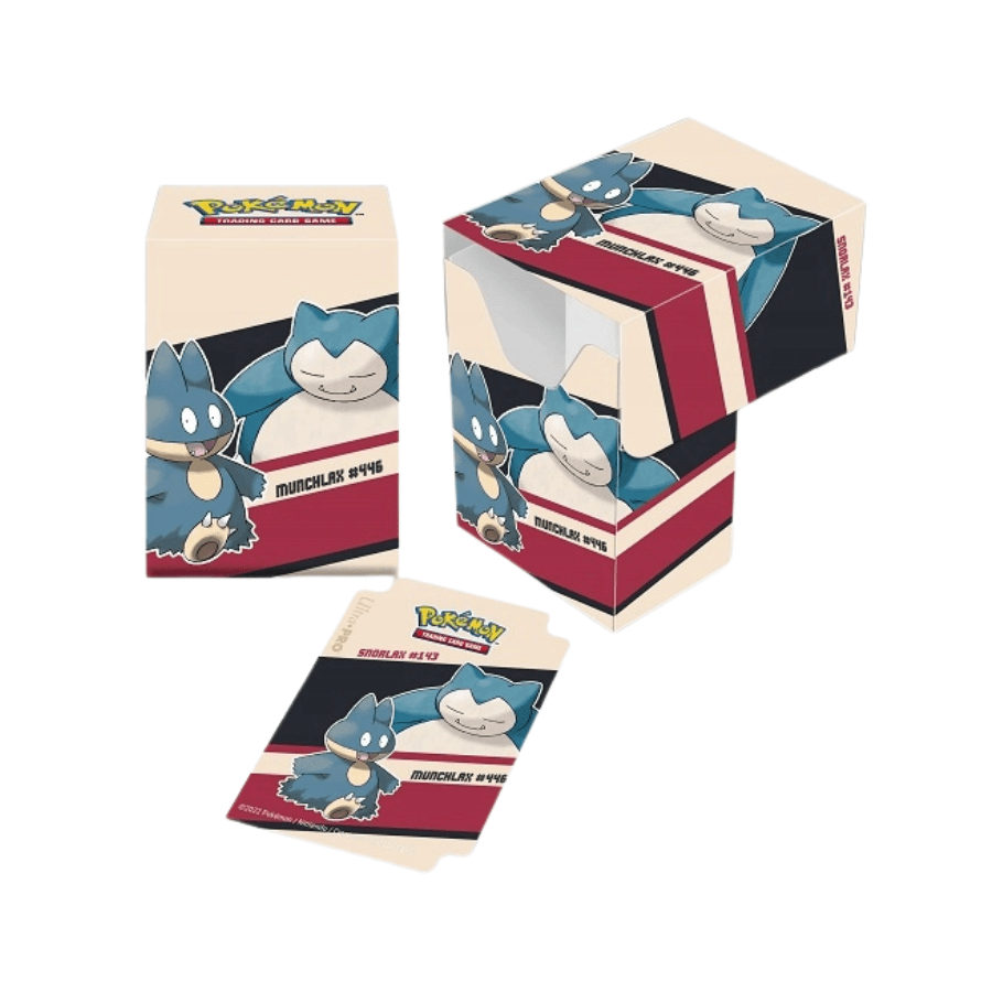 pokémon tcg deck box snorlax & munchlax
