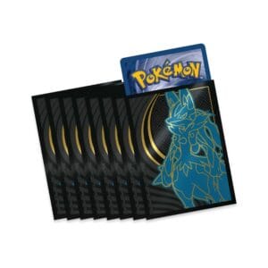 pokémon etb sleeves 1 szt. mega evolutions lucario