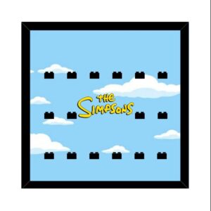 Ramka na LEGO 71005 Minifigures Simpsons Display B LEGO 71009 Minifigures Simpsons 2 Display B