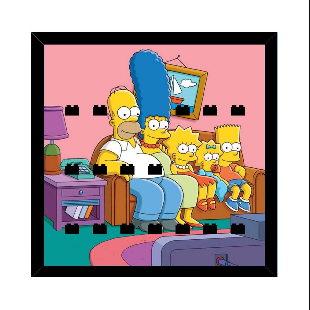 Ramka na LEGO 71005 Minifigures Simpsons Display E LEGO 71009 Minifigures Simpsons 2 Display E