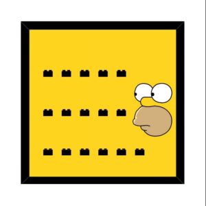 Ramka na LEGO 71005 Minifigures Simpsons Display D LEGO 71009 Minifigures Simpsons 2 Display D