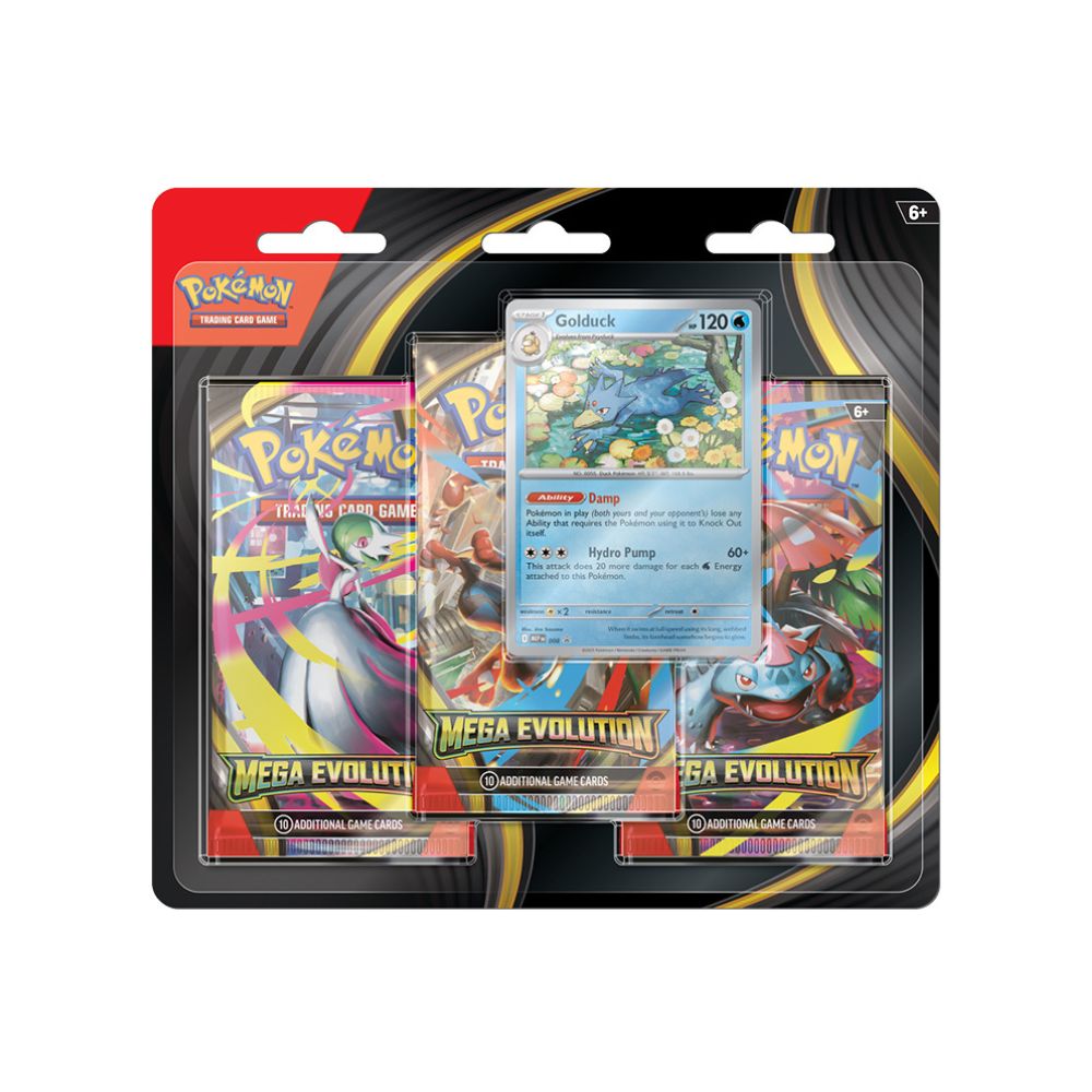 Pokémon TCG Mega Evolution - Blister 3 Boosters - Golduck