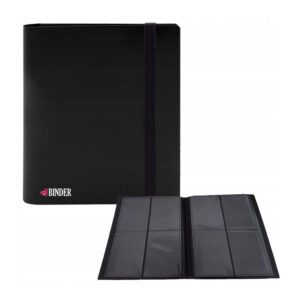 Czarny Binder 160 kart 4-Pocket Safe Cards Storage