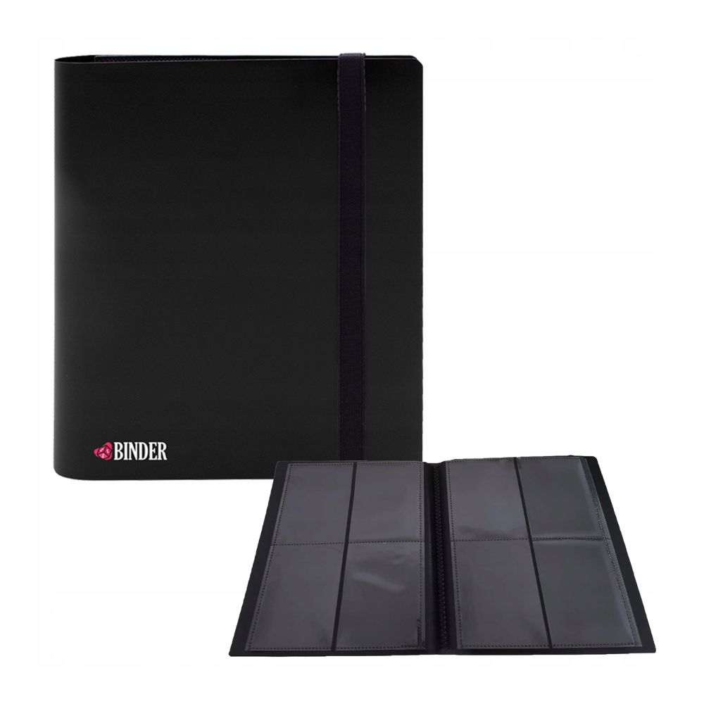 Czarny Binder 160 kart 4-Pocket Safe Cards Storage