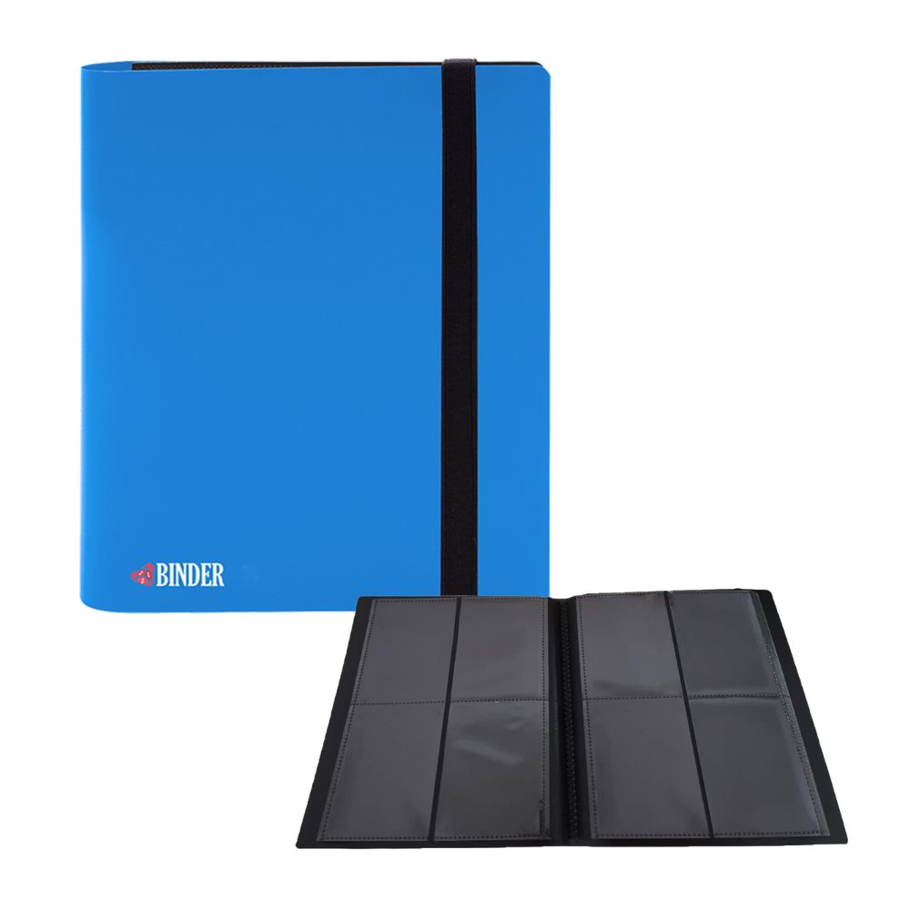 Niebieski Binder 160 kart 4-Pocket Safe Cards Storage