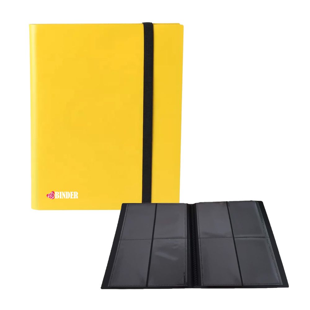 Żółty Binder 160 kart 4-Pocket Safe Cards Storage