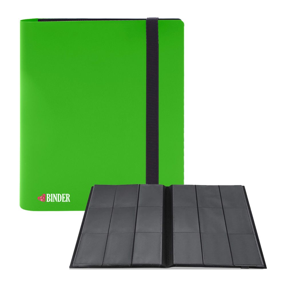 Zielony Binder 360 kart 9-Pocket Safe Cards Storage