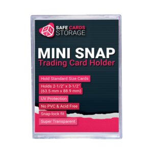 Mini Snap Card Holder Safe Cards Storage