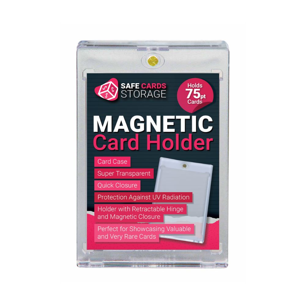 Magnetic Card Holder 75pt Safe Cards Storage