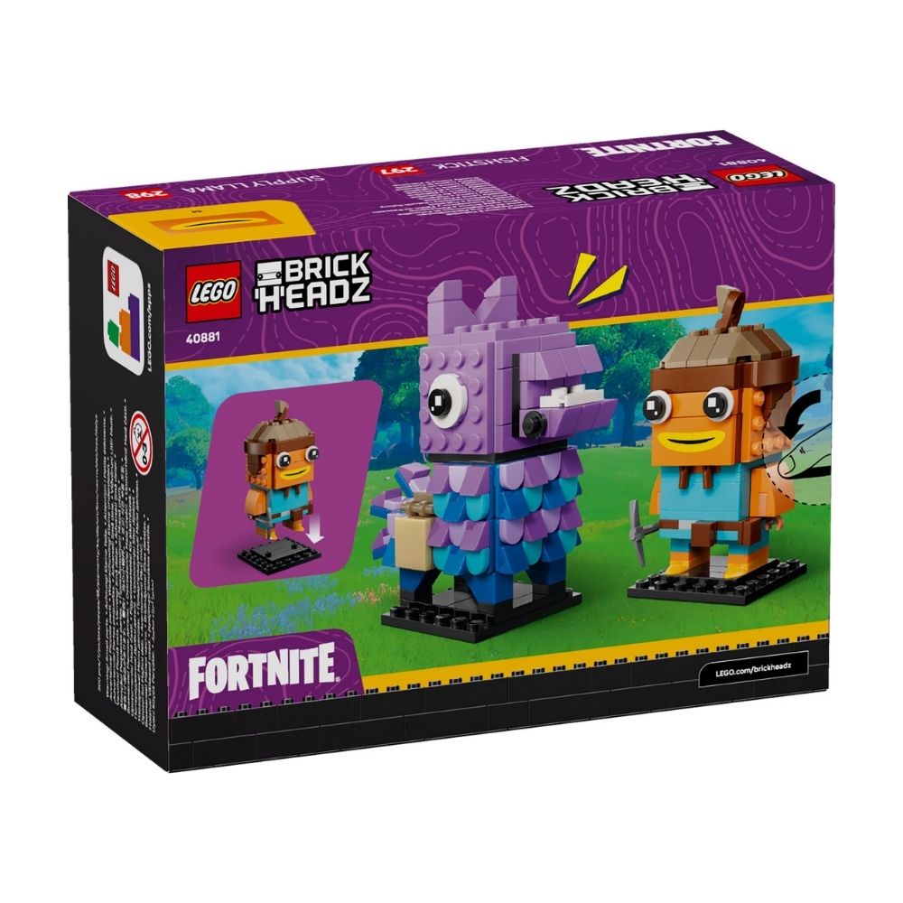 LEGO BrickHeadz 40881 Lama Zaopatrzeniowa i Palucha Rybnego - figurki - obrazek 3